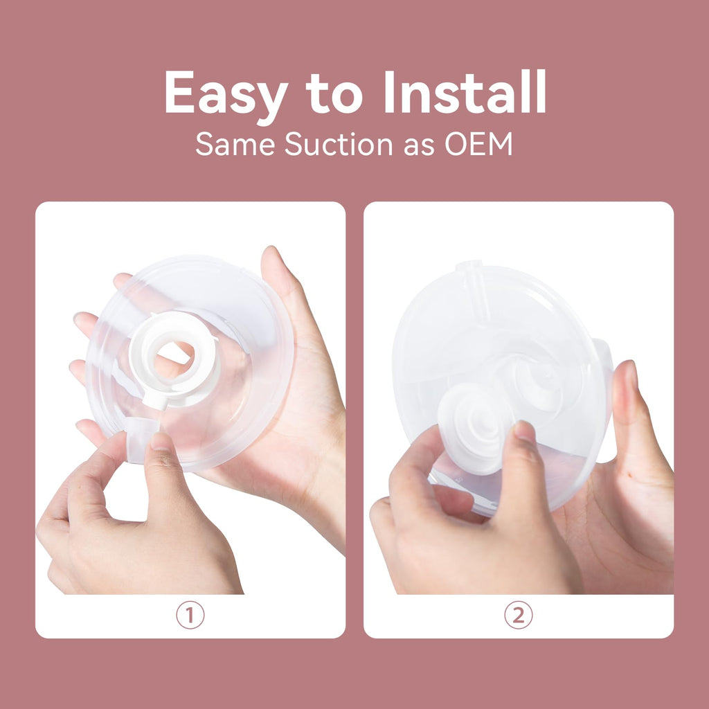 GOTOCUT 12 Pack Replacement Parts for Momcozy M5 Breast Pump, Replace to Mom Cozy M5 Duckbill Valve Diaphgram, Breastfeeding Essential Accessories