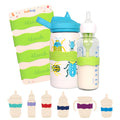 InchBug Orbit Labels Silicone Bottle Bands, 4-Pack, Kiwi Green