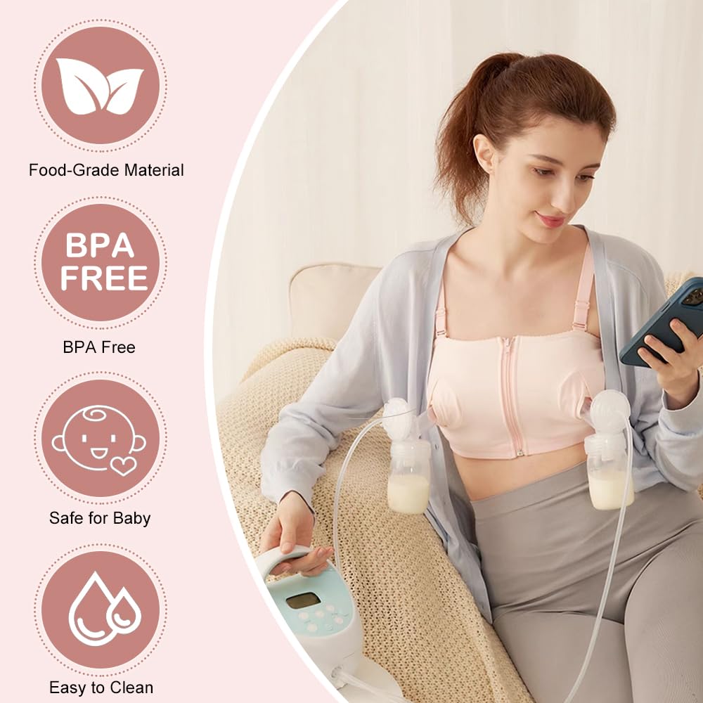 2pcs 21mm Flanges Compatible with Spectra S2 S1 9 Plus Ameda MYA Motif Luna Cimilre Breastpumps, Replacement to Spectra Pump Parts Spectra Flange, for Spectra Pump Parts and Spectra Shield