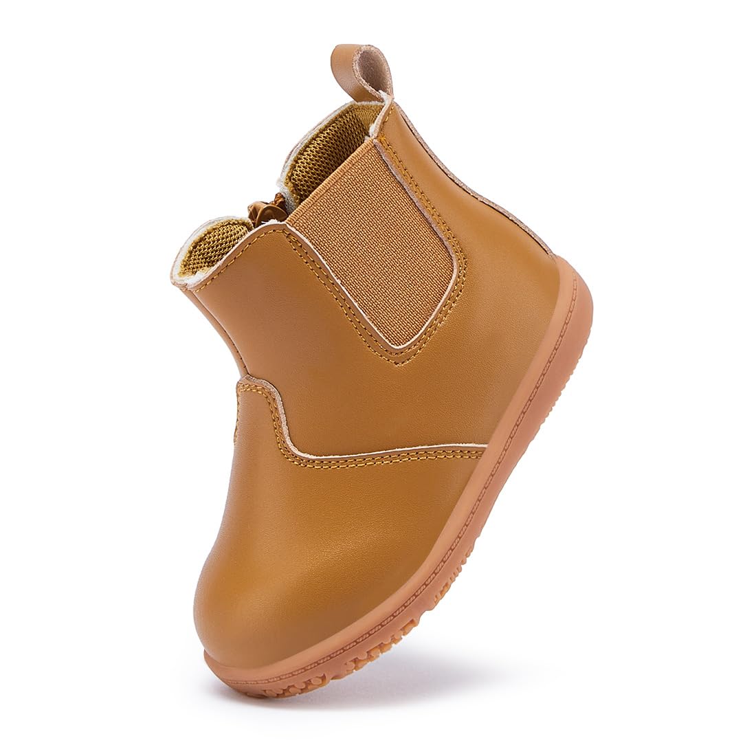 BMCiTYBM Baby Girls Boys Boots High Top First Walking Shoes Brown Size 18-24 Months Toddler