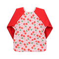 Hi Sprout Infant Toddler Baby Waterproof Sleeved Bib, Bib with Sleeves&Pocket, 6-24 Months (sweet cherry)