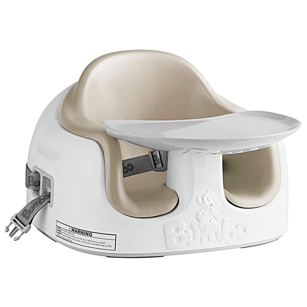 Bumbo 3-in-1 Portable Infant Multi-Seat with Tray, 6 to 36 Months, Taupe