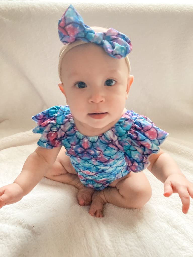 HIHA Toddler Girl Swimsuit Bathing Suit Ruffle One Piece Swimwear Sunsuit Watermelon 3-4T