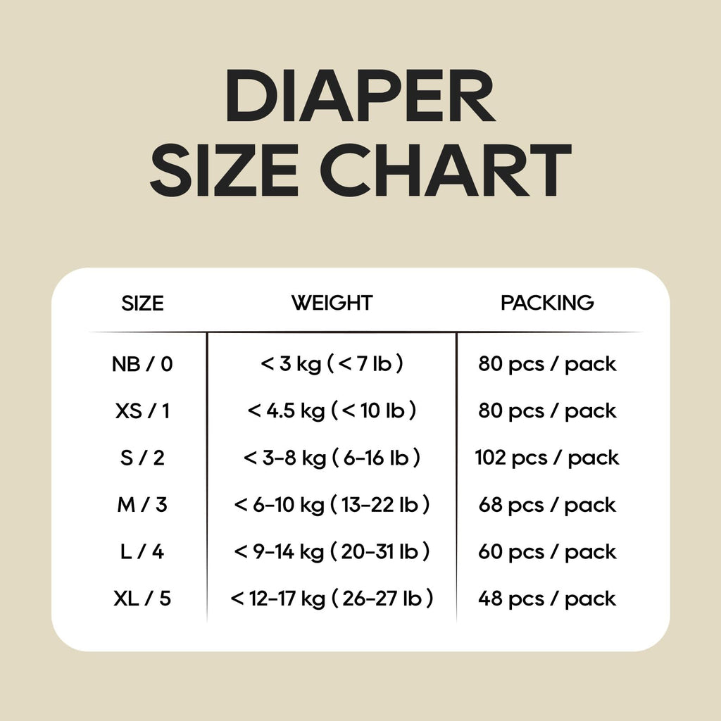 ECO BOOM Diapers, Viscose from Bamboo Diapers, Natural Soft Disposable Nappies for Infant, Size 4 Suitable for 20 to 31lb (Large - 60 Count)