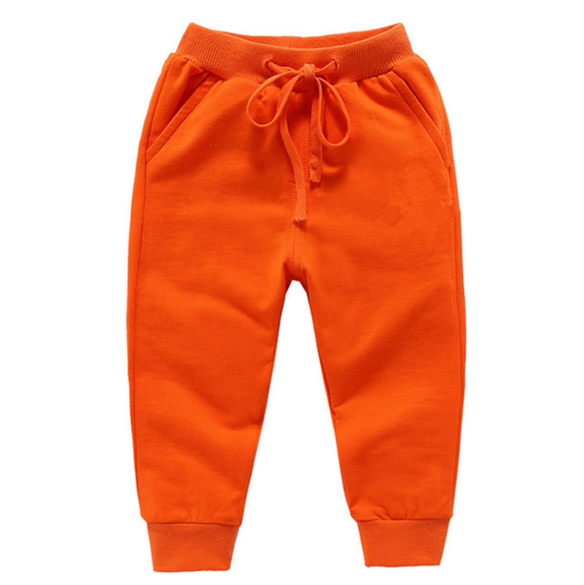CuteOn Unisex Toddler Jogger Pants Kids Cotton Elastic Waist Winter Baby Sweatpants Pants 2Years Red