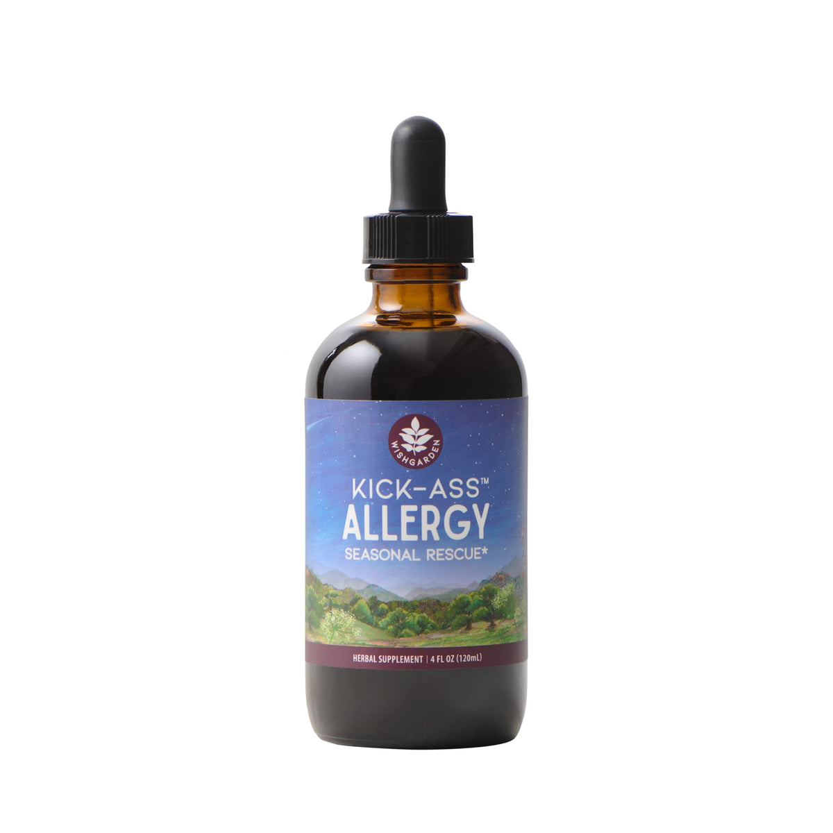 WishGarden Herbs Kick-Ass Allergy Seasonal Rescue, Non-Drowsy, 4oz