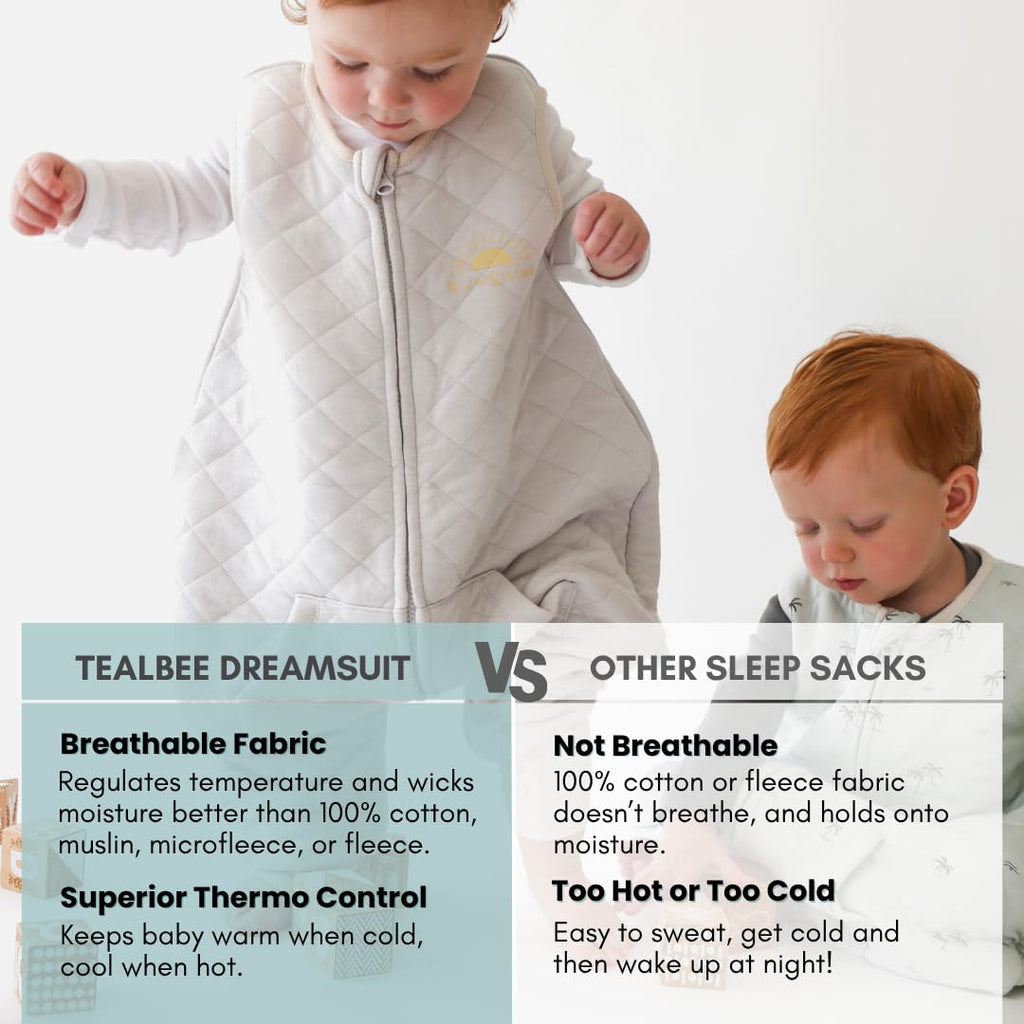 Tealbee Dreamsuit Walker Toddler Sleep Sack with Feet and Legs, 3T-4T