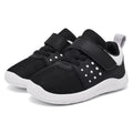 MORENDL Toddler Baby Shoes 0-4 Years Boy Girl Lightweight Breathable Non-Slip Sports Sneakers Running Walking Tennis Barefoot Shoes Black White Size 9