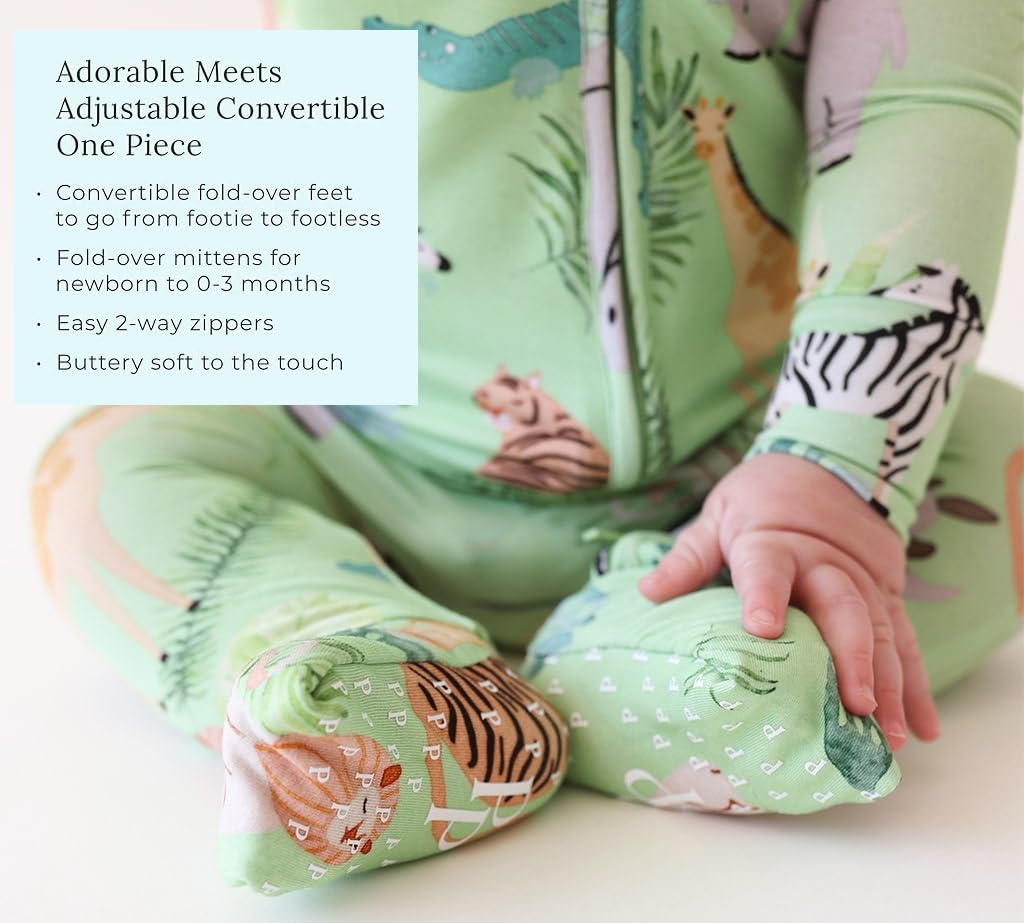 Posh Peanut Convertible Baby Sleepers, Boy Toddlers Footless Pajamas
