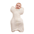 Love to Dream Swaddle UP, Sleep Sack 0-3 Months, Self-Soothing, Improves Sleep, Secure Fit Helps Calm Startle Reflex, Baby Essentials Must Haves Newborn, 1.0 TOG, Medium 13-19 lbs, Tan Houndstooth