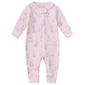 Owlivia Organic Cotton Baby Boy Girl Zip up Sleep N Play, Footless, Long Sleeve(Newborn, Feather Mauve) infants