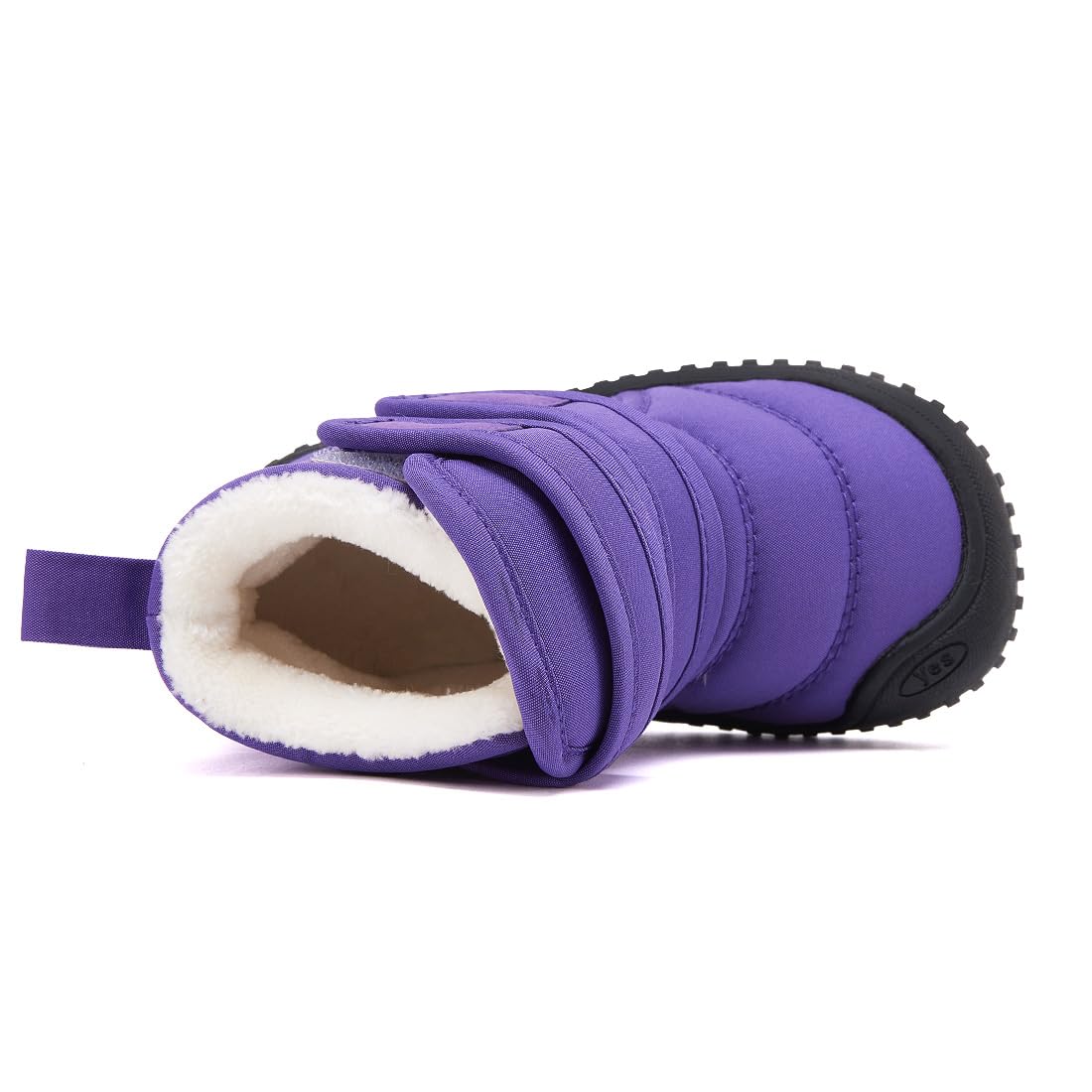 BMCiTYBM Baby Snow Boots Boys Girls Winter Infant Shoes Non Slip 6 9 12 18 24 Months Faux Fur Purple Size 6-12 Months Infant