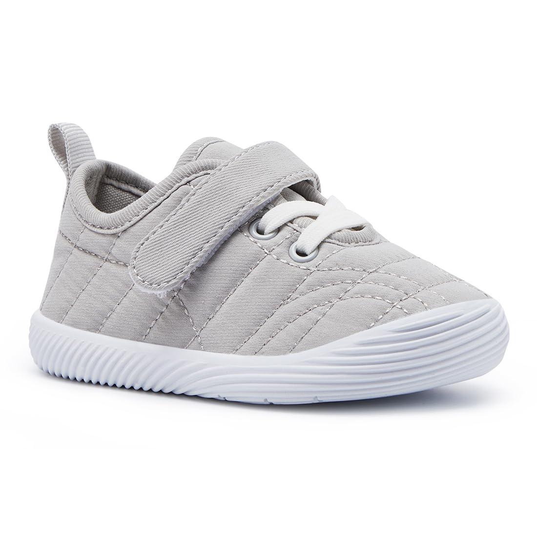 BMCiTYBM Baby Shoes Boy Girl Walking Sneakers Infant First Walkers for 6 9 12 18 24 Months Grey Size 6-12 Months Infant