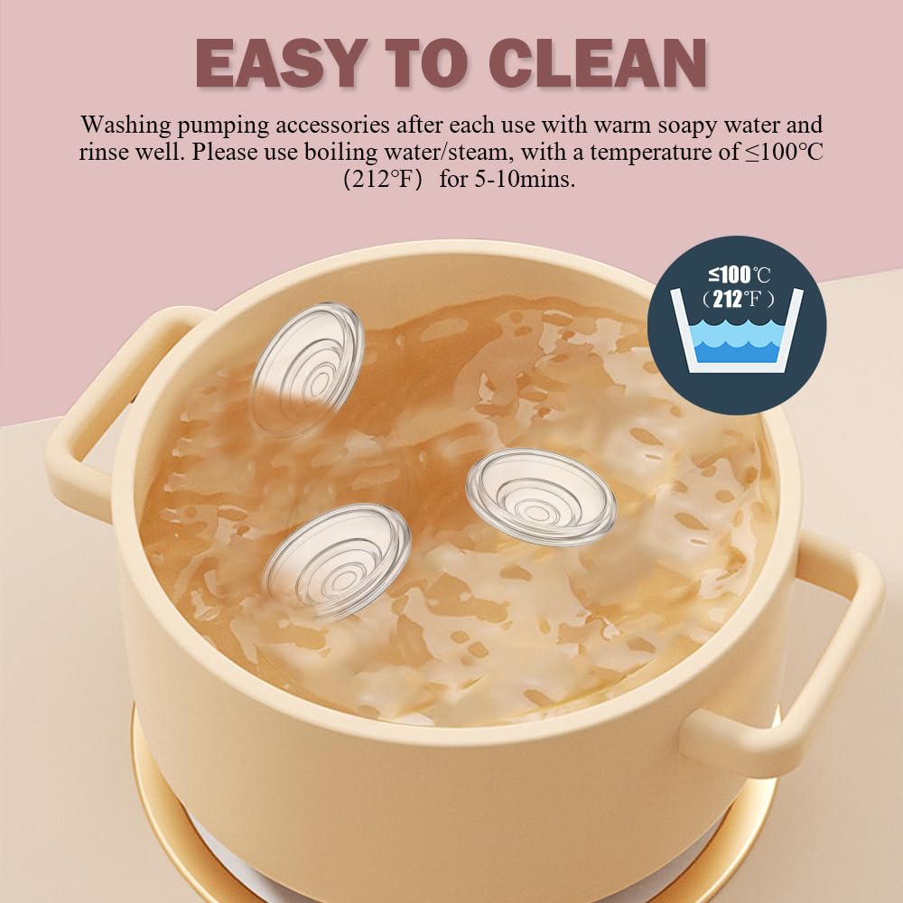 6pcs Silicone Diaphragm Compatible with Momcozy S12 Pro/S9 Pro/TSRETE S12/Kmaier S12 Wearable Breast Pumps Accessories,S12 pro/S9 pro/S12 Breast Pump Replacement Parts