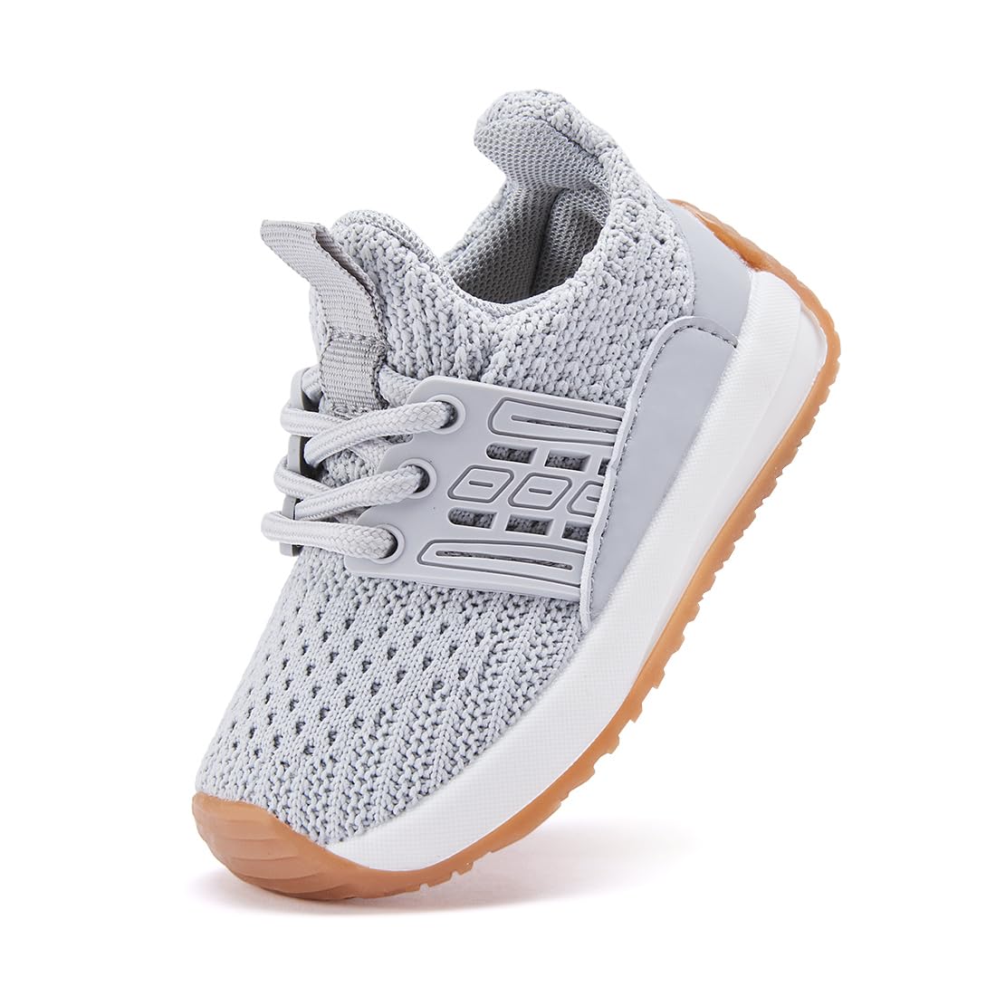 BMCiTYBM Baby Walking Shoes Unisex Infant Sneakers Grey Size 6-12 Months