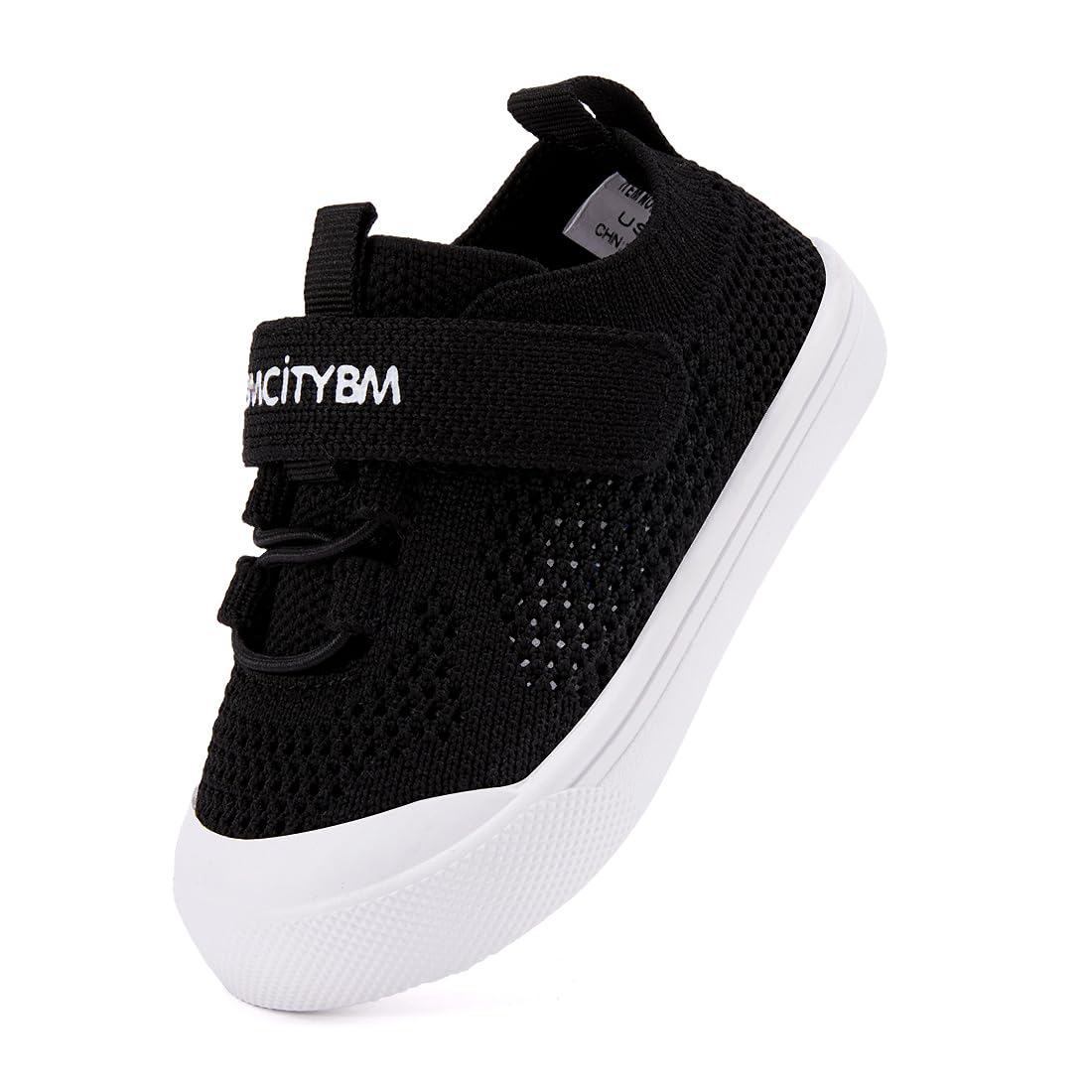 BMCiTYBM Baby Walking Shoes First Infant Sneakers Black Size 12-18 Months