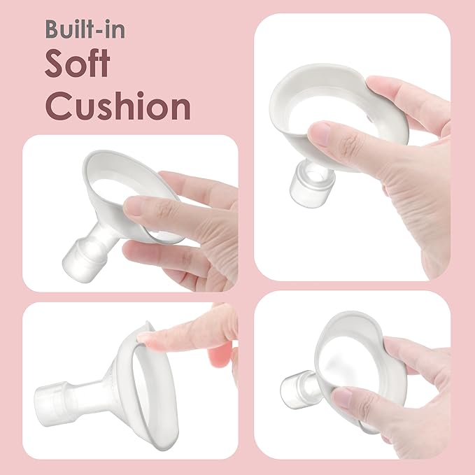 Maymom MyFit Comfy Series 22 mm Two-Piece Design Breastshield Compatible with Medela Breast Pump Parts; Replace Medela Shields; Fit MaxFlow Flex Connector; 2pc