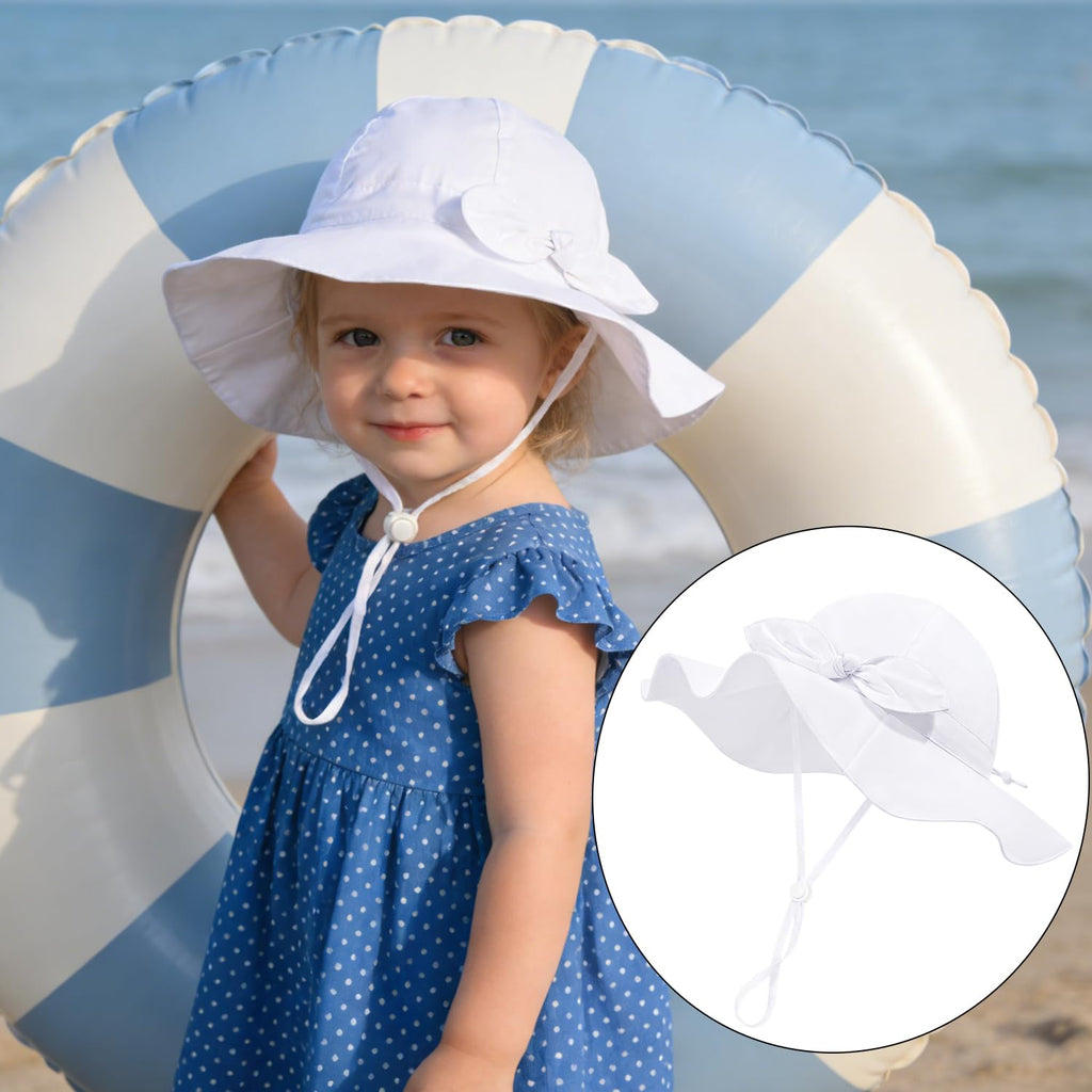 Baby Girl Sun Hat Kids Summer Beach Wide Brim Hats Toddler Bucket Hat 6-24M