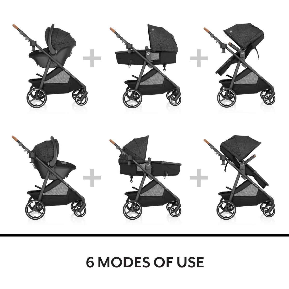 Evenflo Shyft Intuiti Travel System w/ Revolve180 LiteMax NXT Rotating Car Seat