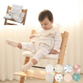 Gembebe Waterproof & Compatible Stokke Tripp Trapp Cushion Set - Easy to Clean - Made Fabric from Korea - 100% Cotton Stokke Tripp Trapp High Chair Cushion Set (Peach Bunny)