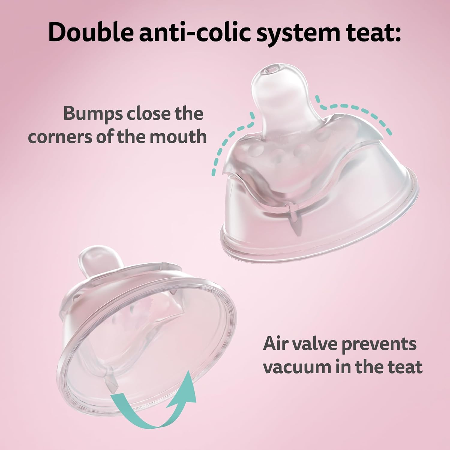 Herobility Anti-Colic Baby Bottles 8.5 fl oz/240ml - Pack of 3 Plastic Baby Bottles, Fast Flow Plastic Bottles, Breast-Shaped Teat for Breastfed Babies, Small Baby Bottles, Swedish Design, Batman