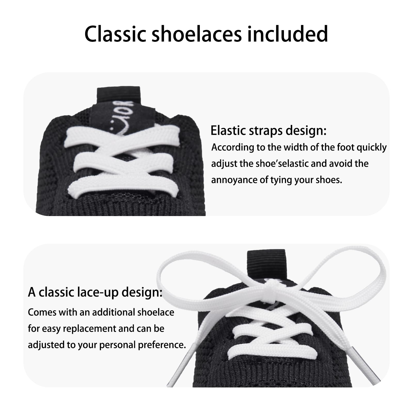 MORENDL Toddler Shoes Baby Walking Sock Shoes Infant Sneakers Boy Girl Barefoot Tennis Shoe Non-Slip Brethable Black 9-12 Months