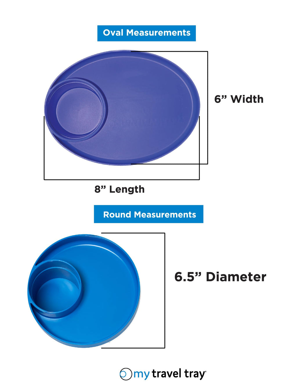 Travel Tray Oval USA Made Extend Your Current Cup Holder to Hold Your Cup Plus A Tray for Snacks, Toys and Accessories. Use in a Car Seat, Booster, Stroller, Golf Cart, Outdoor Chair, (Peach)