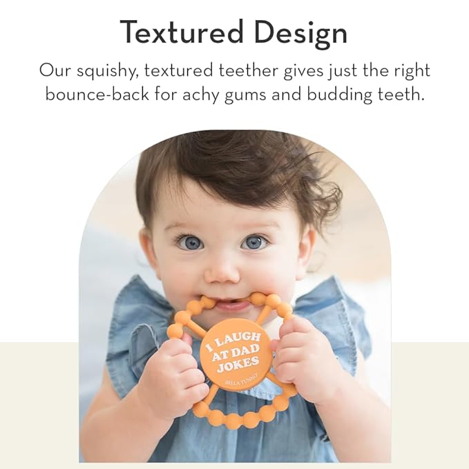 Baby Teether by Bella Tunno, Silicone Teethers for Babies 3-6 months, 6-12 months, Baby Toys, Pacifier, Teething Relief, Boys, Girls, Bite Mec