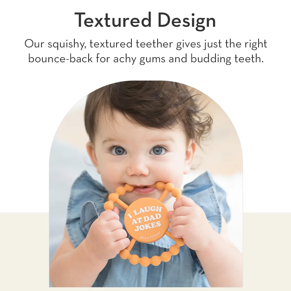Baby Teether by Bella Tunno, Silicone Teethers for Babies 3-6 Months, 6-12 Months, Baby Toys, Pacifier, Teething Relief, Boys, Girls, Ladies Pick Me Up