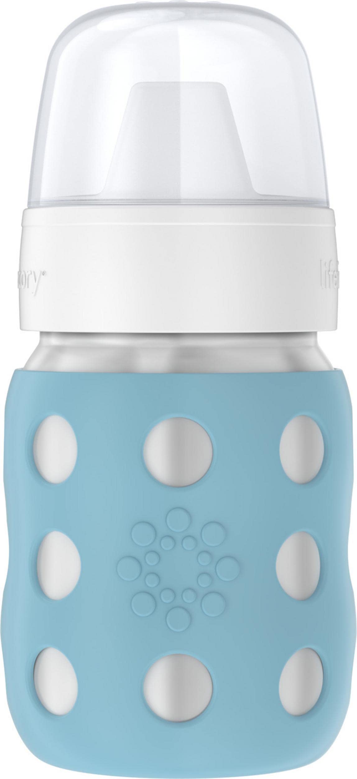 Lifefactory 8oz Stainless Steel Hard Sippy Bottle, Desert Rose