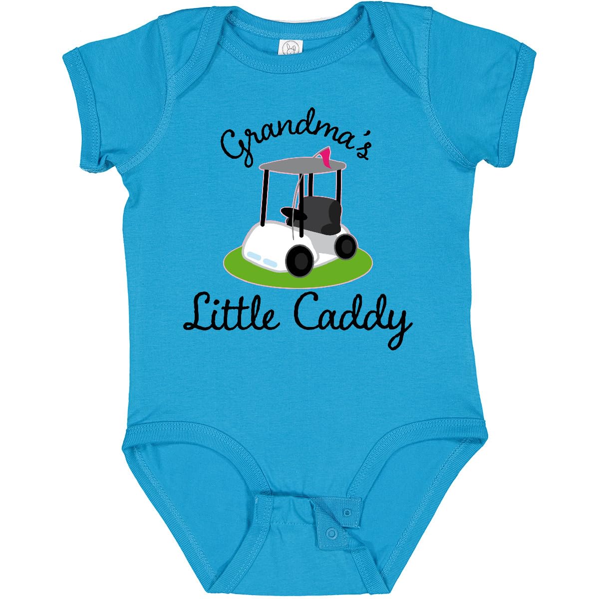 inktastic Grandma's Little Caddy Golf Baby Bodysuit Newborn Turquoise 22b10