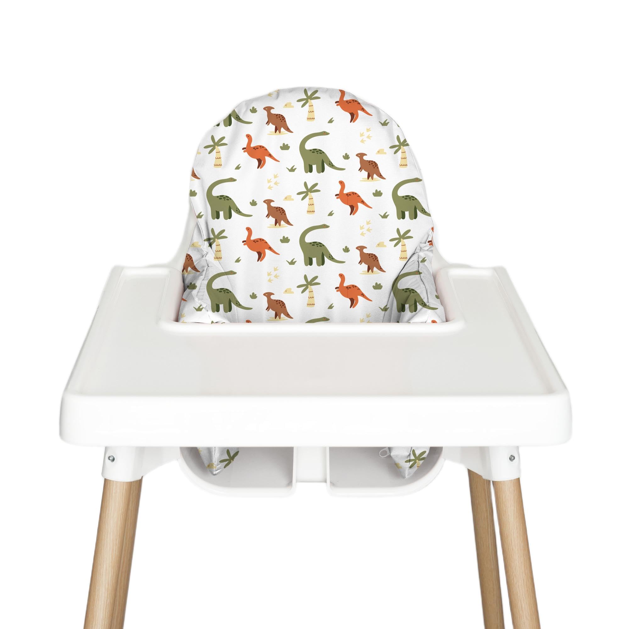 Nibble and Rest Highchair Insert Cover, Compatible for IKEA Antilop Highchair, High Chair Accessories Stain-Proof and Wipeable Insert Cover (Cushion NOT Included)(Dinosurdays)