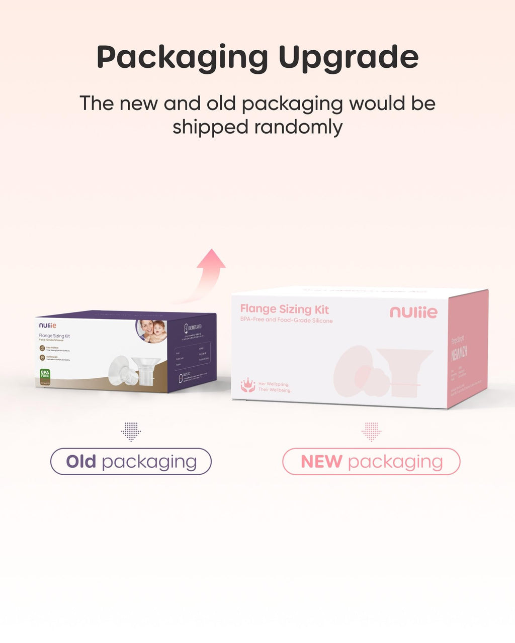 Nuliie 8PCS Silicone Flanges Insert Replacement Kit, Flange Sizing Kit 14/16/18/20mm for 24mm Flange/Shield Breast Pumps, Pumping Essential Kit for Moms