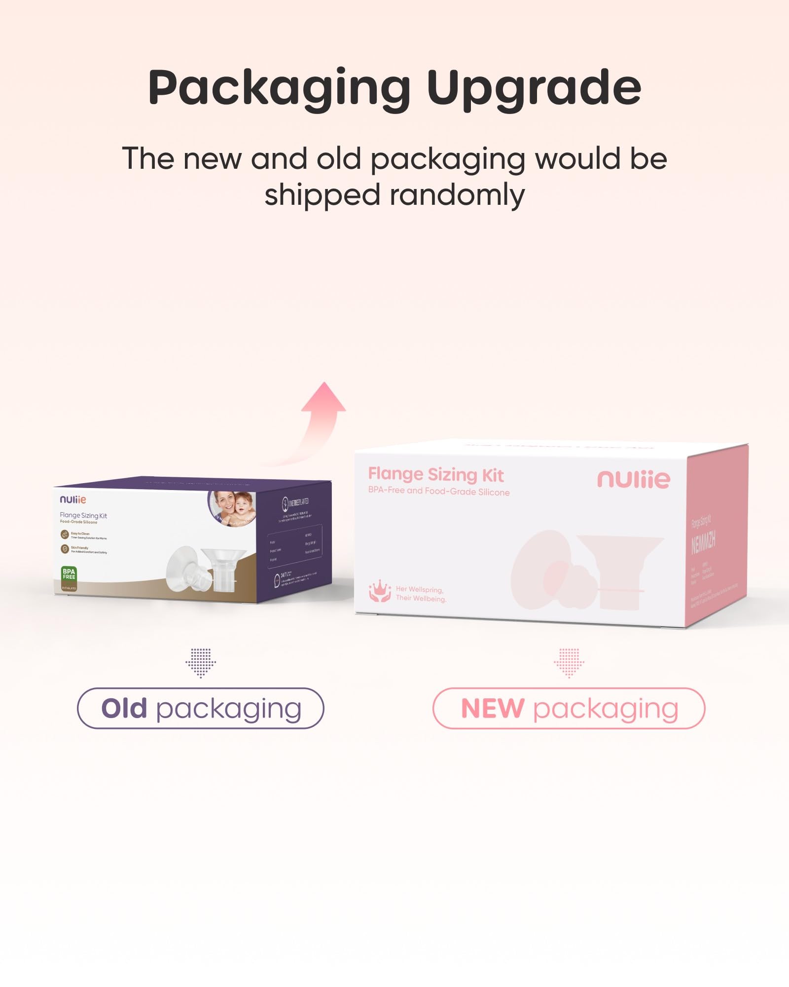 Nuliie 8PCS Silicone Flanges Insert Replacement Kit, Flange Sizing Kit 14/16/18/20mm for 24mm Flange/Shield Breast Pumps, Pumping Essential Kit for Moms