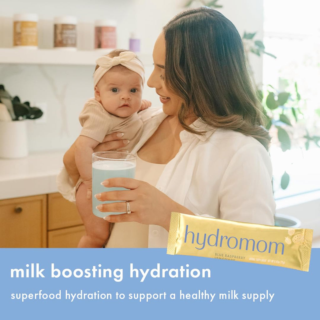 Boobie Hydromom Electrolyte Mix Hydration Boost - Blue Rasp Lemonade 15 Ct