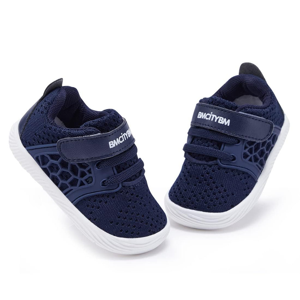 BMCiTYBM Baby Shoes Boys Girls Mesh Sneakers Infant Breathable Walking Shoes Lightweight Non-Slip First Walkers 6 9 12 18 24 Months Blue Size 18-24 Months Toddler