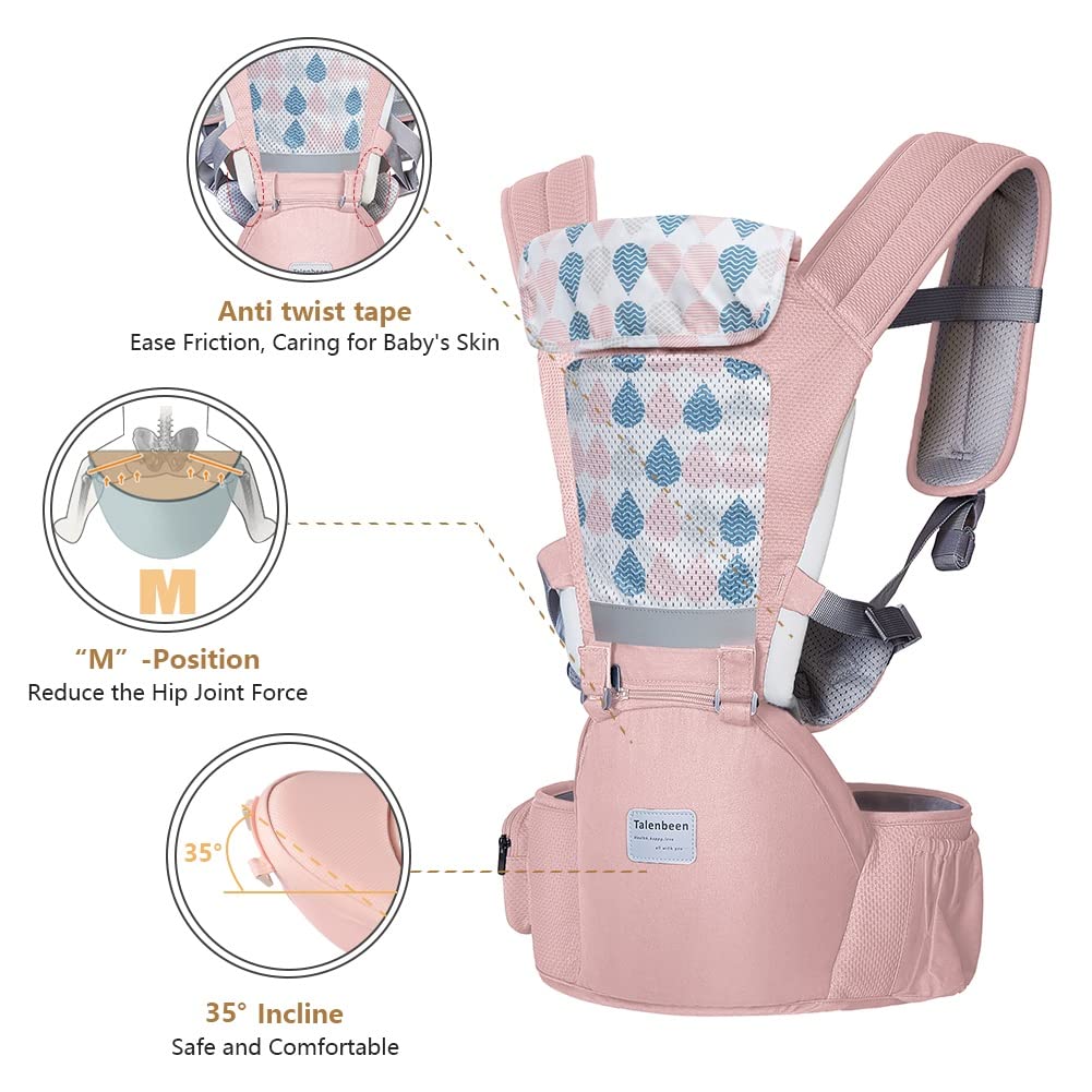 TALENBEEN Baby Carrier 6-in-1 Newborn to Toddler