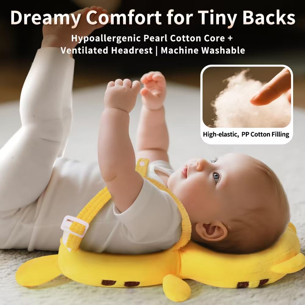 GINMOON Baby Head Protector Backpack,Lightweight and Breathable, Baby Walking Harness,Crawling Baby Essentials (Bunny)