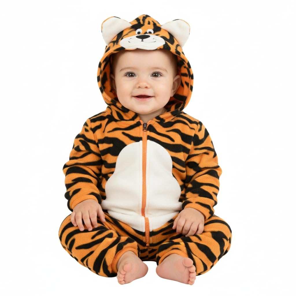 Cuddle Club Fleece Baby Bunting Bodysuit – Infant One Piece Kids Hooded Romper Outerwear Toddler Jacket