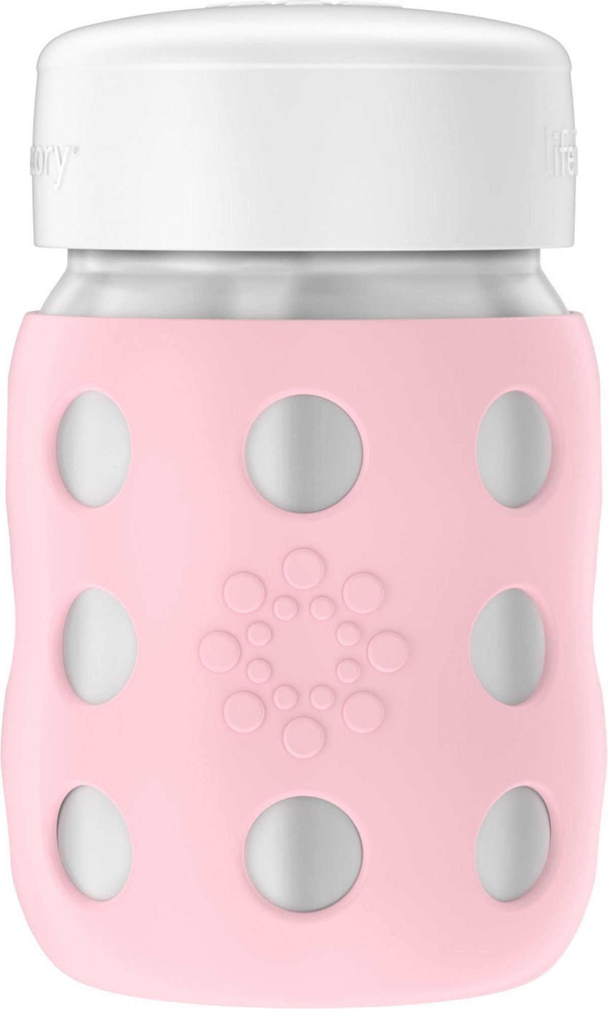 Lifefactory 8oz Stainless Steel Hard Sippy Bottle, Desert Rose