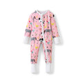 Little Sleepies Baby Pajamas, Pink Farm Animals, Newborn
