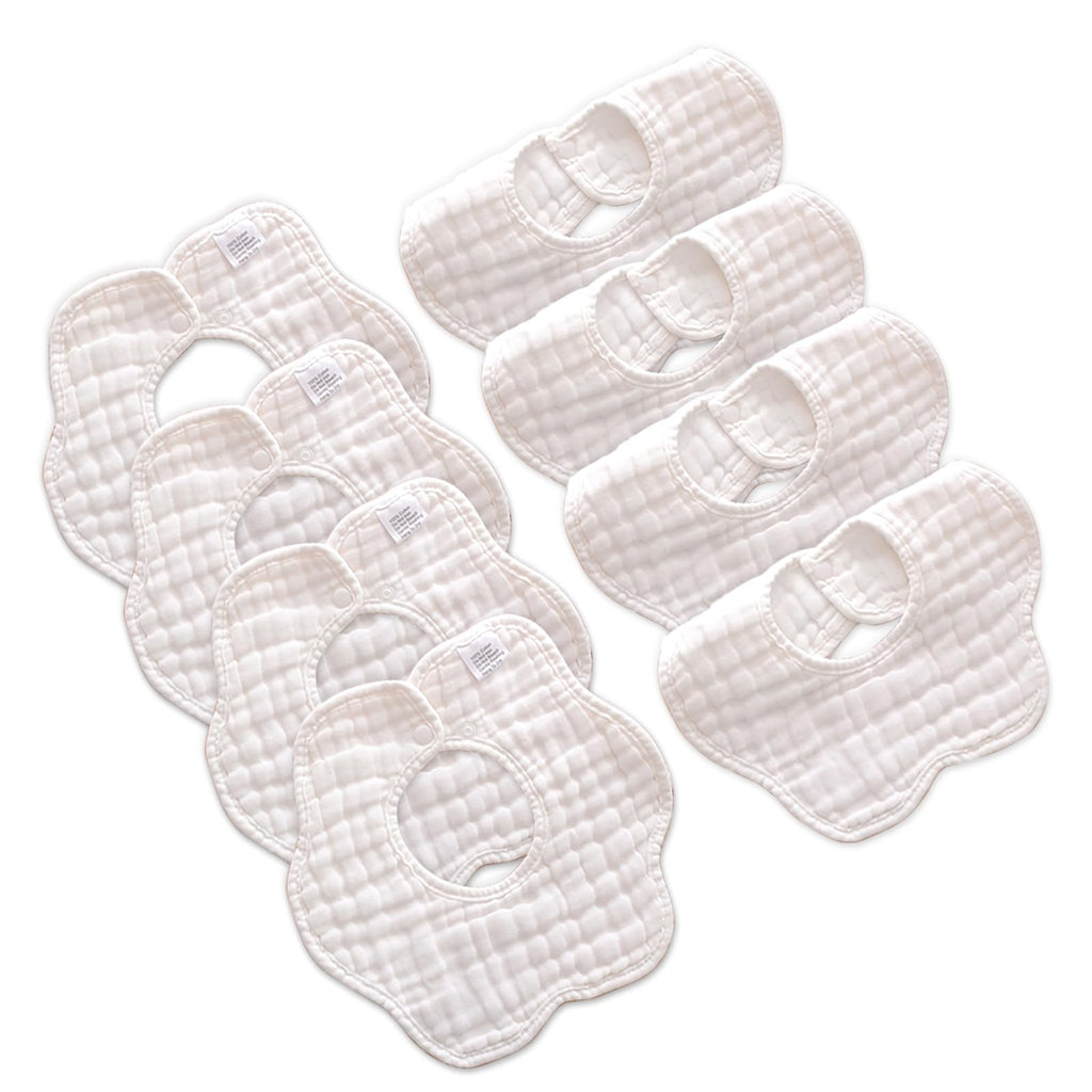 Baby Bibs Muslin Cotton Drool Teething Drooling Bibs for Baby Girl Boy