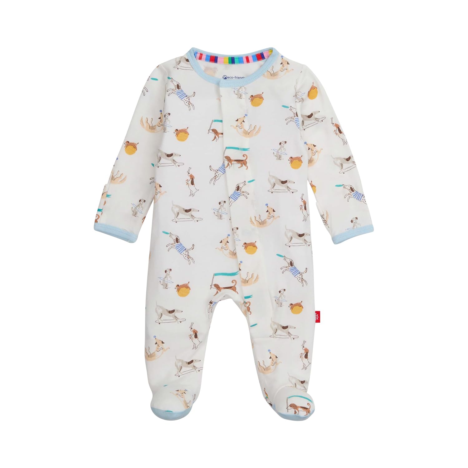 Magnetic Me Boys Modal Magnetic Baby Footie Pajamas | Silky Soft Modal Fabric | Howlarious | Newborn