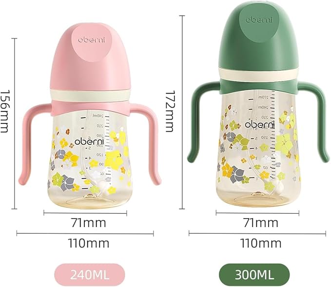 Baby Sippy Cup 240ml/8oz, Toddler Water Drinking Bottle with Non-Spill Valved Spout for 6+ Months, Orange/1Pack