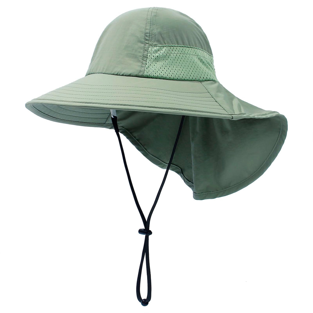 Baby Sun Protection Hat for Infant Toddlers Boys Girls UPF 50+ Sunhat for Outdoor Beach Swim (US, Age, 6 Years, 12 Years, Army Green)