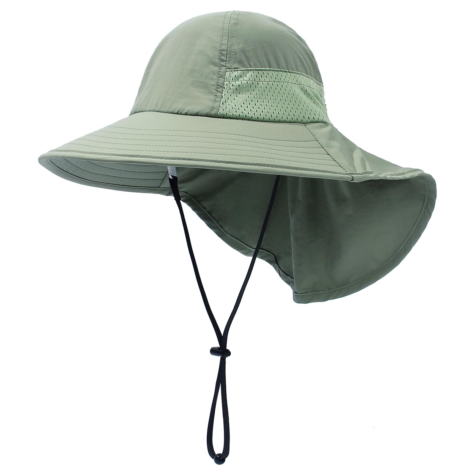 Baby Sun Protection Hat for Infant Toddlers Boys Girls UPF 50+ Sunhat for Outdoor Beach Swim (US, Age, 6 Years, 12 Years, Army Green)
