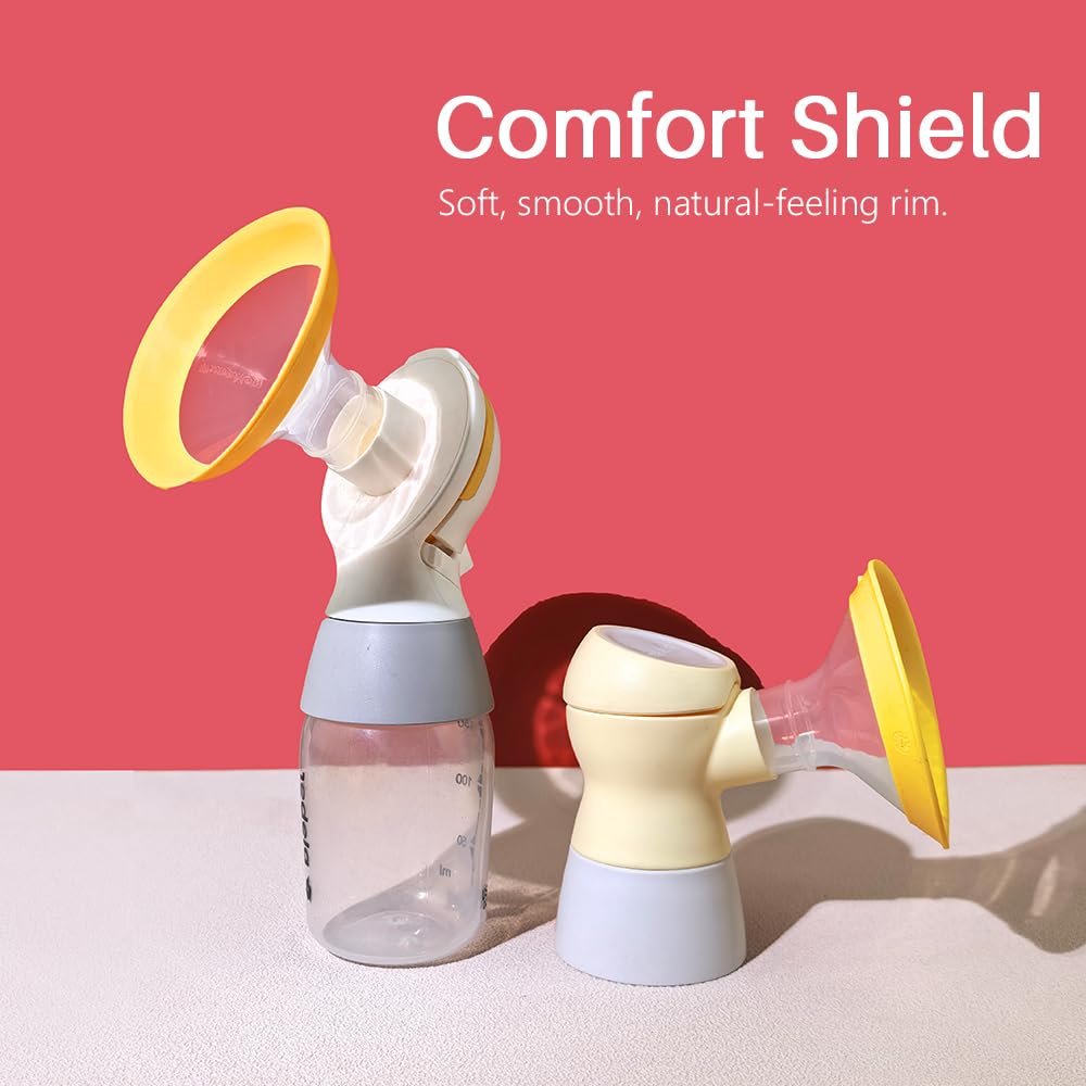 24 mm Oval Flanges Shields Compatible with Medela Pumps, Replacement Parts for Pump in Style, Symphony, Swing Maxi, Harmony and Personalfit Flex–Breast Pump Accessories