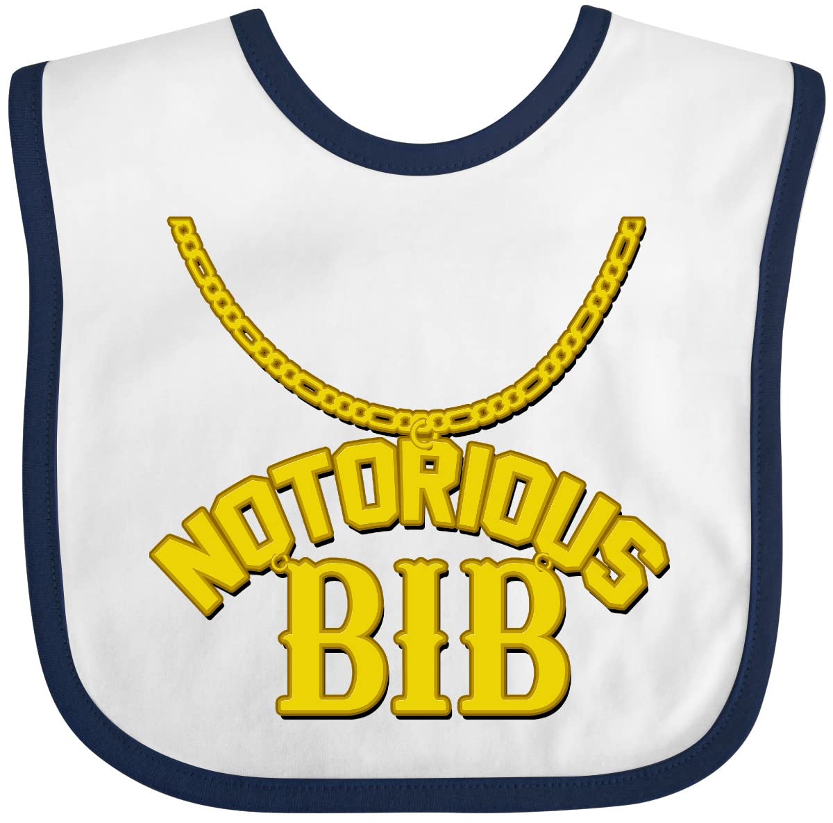 inktastic Notorious Bib Baby Bib White and Black 1c5d1