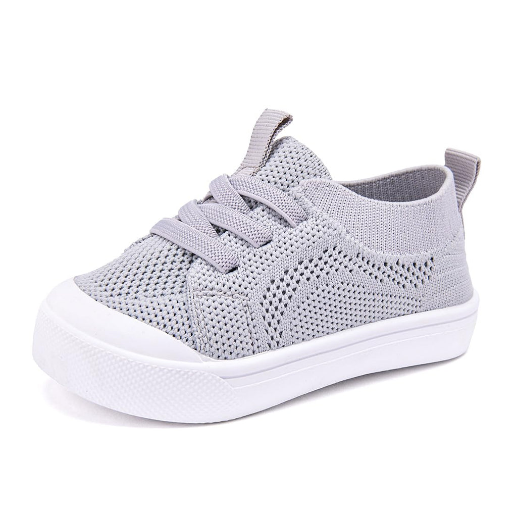 BMCiTYBM Baby Walking Shoes First Infant Sneakers Grey Size 12-18 Months