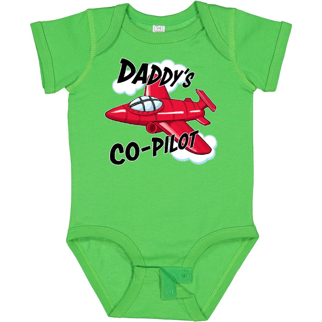 inktastic Daddys Co-Pilot for Fathers Day Baby Bodysuit 18 Months Apple Green 2a3b6